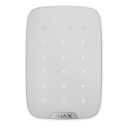 Ajax Fire Alarm System Wireless White  Keypad Plus (8IN)