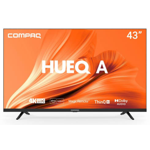 Compaq Television  43 inch Black  CQW43UD WebOS Ultra HD (4K) Smart webOS TV