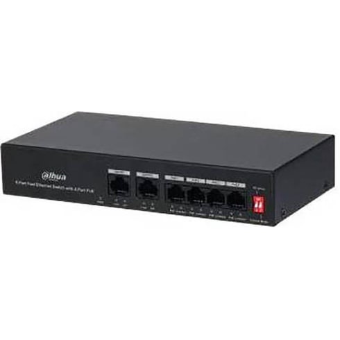 Dahua Network Switch 6 Ports Black  DH-PFS3006-4ET-36