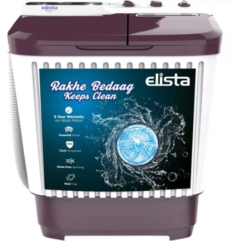 ELISTA Washing Machine 7 kg Red  EM70ARD Semi Automatic Top Load