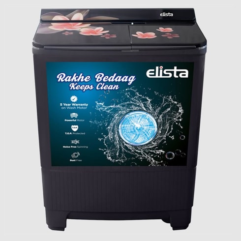 ELISTA Washing Machine 9.5 kg Grey  EV95FGG Semi Automatic Top Load