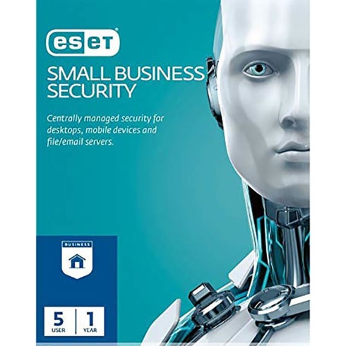ESET Antivirus 5 User 1 Year Blue  Small Business Security'EBS5 5U