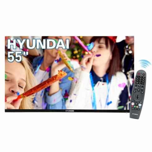 HYUNDAI Television  55 inch Black  UHDHY55WSR4BMRI5 4K Ultra HD LED Android Smart TV(3840 x 2160)