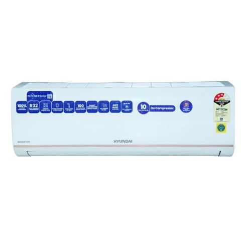 HYUNDAI Air Conditioners 1.5 Ton White  Split FIX SPEED AC HY3SM18K2F 2 Star  BEE Rating