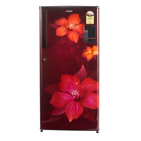 HYUNDAI Refrigerator DC 195 L Blossom Wine  Direct cool  1 Star  BEE Rating HP211PT -BW