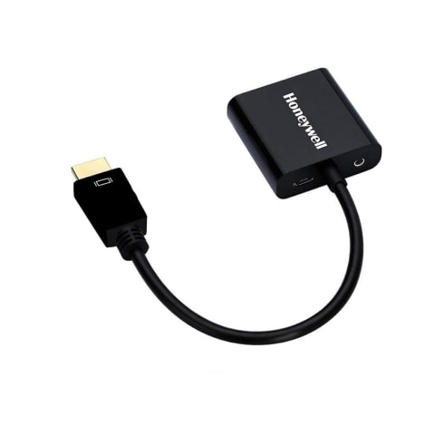 Honeywell USB Adapter Wired Black  HC000001/ADP/BLK ‎HDMI to VGA