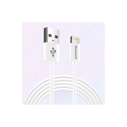 Honeywell Cables 1.2 Mtr White   Apple Lightning Sync & Charge (Non-Braided)