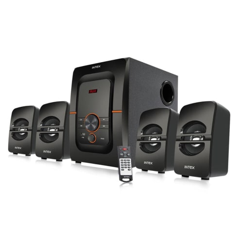Intex Multimedia Speakers 4.1 Channel Black  Bang Plus FMUB 4.1