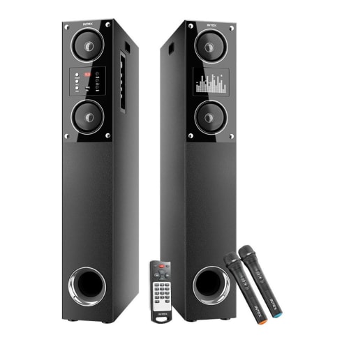 Intex Tower speakers 2.0 Channel Black