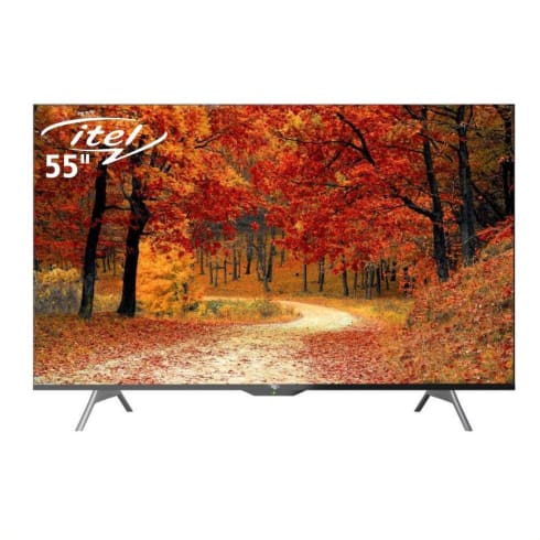 Itel Television  55 inch Black G5534IE Bezel Less 4K Ultra HD LED Android Smart TV(3840 x 2160)
