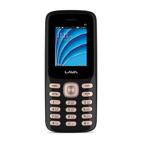 LAVA Featured Phones Dual Sim Black Gold  A1 2021