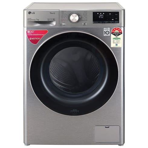LG Washing Machine 7 kg Silver  FHV1207ZWP Fully Automatic Front Load