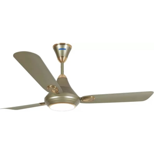 Luminous Ceiling Fan 3 Blade Silky Gold  Lumaire