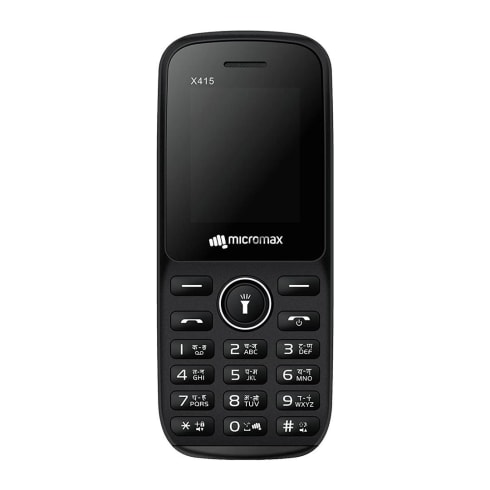 Micromax Featured Phones Dual Sim Black  X415