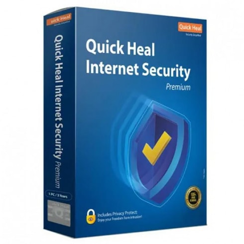 Quick Heal Antivirus 10 User 1 Year Blue  IR10  Internet Security