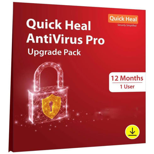 Quick Heal Antivirus 10 User 1 Year Red  LR10UP  Antivirus Pro