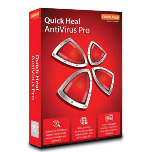Quick Heal Antivirus 10 User 3 Year Red  Antivirus Pro