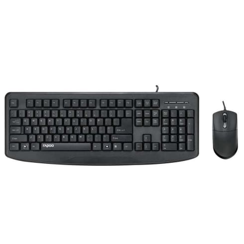 Rapoo Keyboard One Size Black NX1720 Optical Mouse & Keyboard Combo