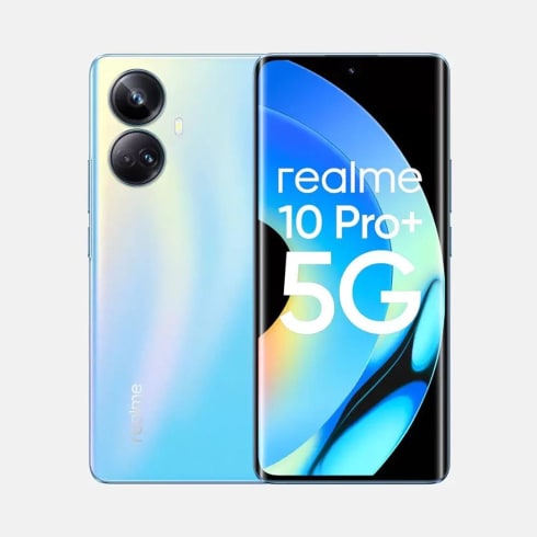 Realme Smart Phones 6GB RAM + 128GB ROM Nebula Blue  10 Pro+ 5G