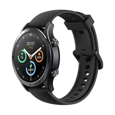 Realme Smart Watches One Size Black  TechLife Watch R100 Bluetooth Calling & 1.32inch Metallic Dial RMW2106