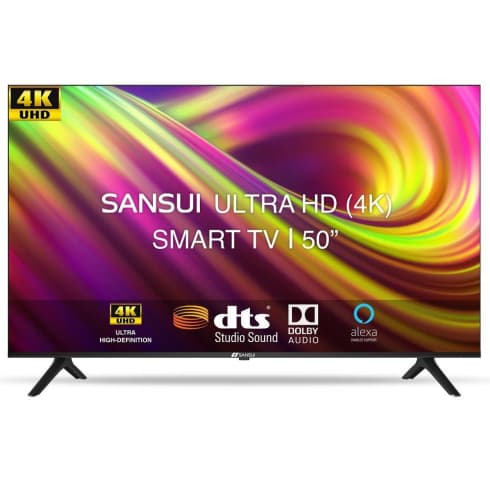 SANSUI Television  50 inch Black  JSW50ASUHD Ultra HD (4K) LED Smart Android TV