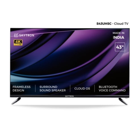 Skytron Television  43 inch Black  S43UHSC UHD Cloud OS LED TV 3840x2160 Pixel