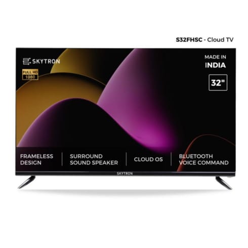 Skytron Television  32 inch Black  S32FHSC FHD Smart LED TV 1920x1080 Pixel