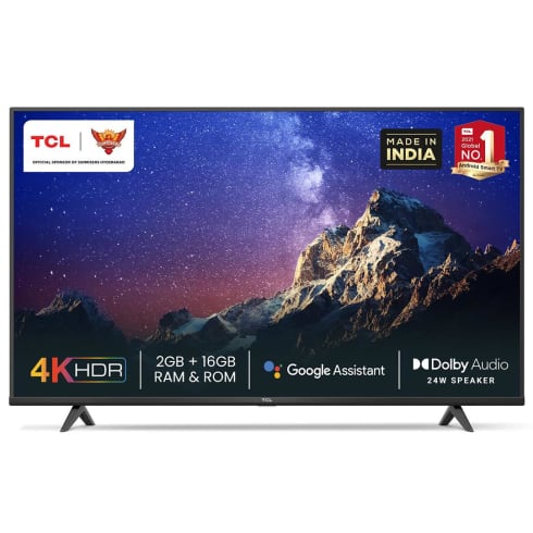 TCL Television  65 inch Black  65P615 4K Ultra HD LED Android Smart TV(3840 x 2160)