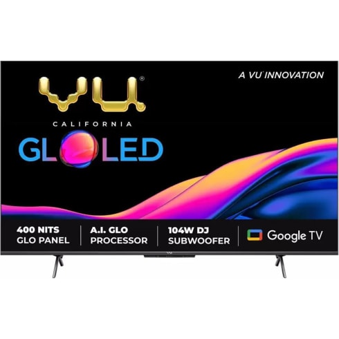 VU Television  55 inch Black  55GLO Ultra HD (4K) LED Smart Google TV(3840 x 2160)