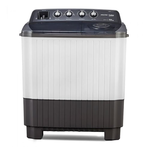 Voltas Beko Washing Machine 7 kg Grey  WTT70AGRT Semi Automatic Top Load