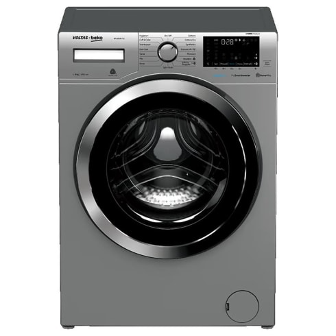 Voltas Beko Washing Machine 8 kg Grey  WFL8014VTSC Fully Automatic Front Load