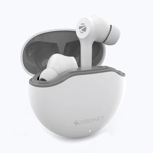 Zebronics Bluetooth Headset One Size White  Sound Bomb 4