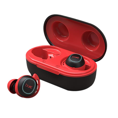 boAt Bluetooth Headset One Size Red  Airdopes 443